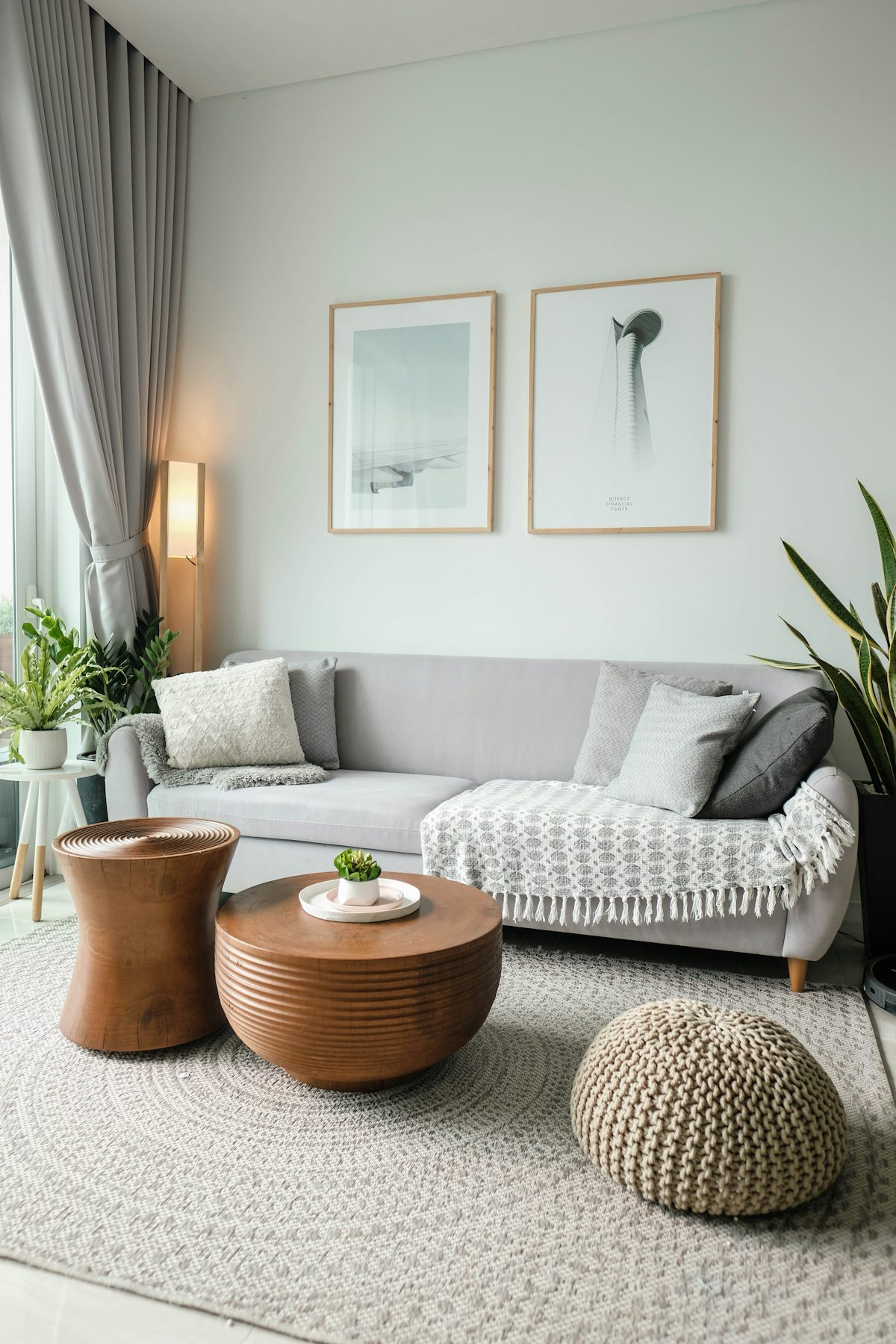 Wolke – Scandi Cosy Sofa in Hellgrau